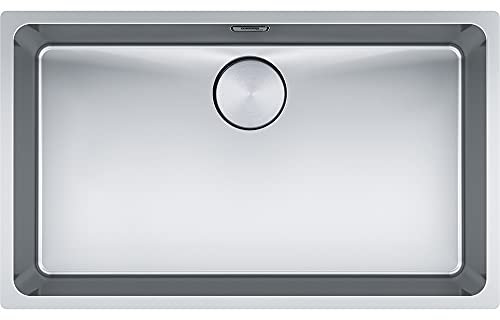 Franke Mythos MYX 110-70 - Fregadero de acero inoxidable cepillado 122.0625.060