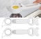 2Pcs Bottle Opener, 4‑in‑1 Can Opener Universal Classic Beer Opener Portable Manual Drinking Commercial Beverage Bottle Opener Jar for Kitchen Bar(White)