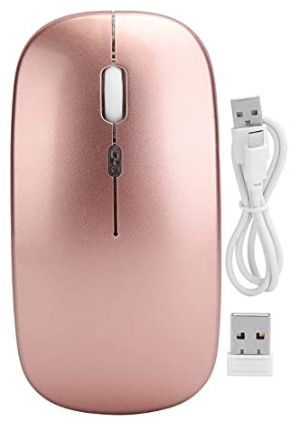 2,4G Wireless Gaming Maus, Leise Funkmaus, 1000/1200/1600 DPI, Home Office Laptop Desktop Maus, Hintergrundbeleuchtete Computermaus, Gold
