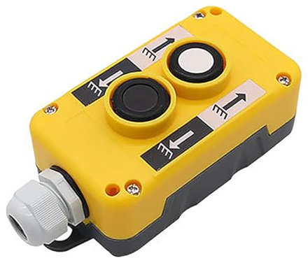 Caja de punto de control de elevación de plástico Cop 2B, interruptor de botón colgante de grúa, controlador adecuado (caja de control de 2 botones)