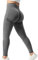 ZAAYO Damen Scrunch Butt Leggings - Seamless Slim Fit Sporthose Yoga Gym Dunkelgrau XS