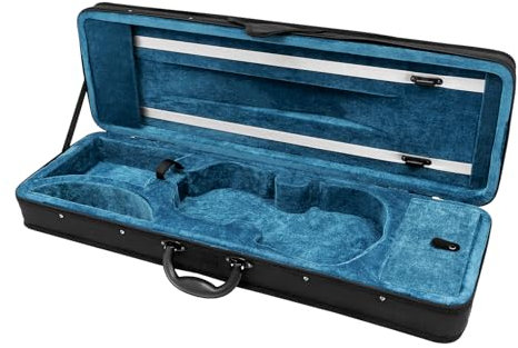 Geigenkoffer 4/4 Geigenkasten mit Rucksackriemen Violinkoffer für Violine mit 2 Stück Verstellbarer Gurt