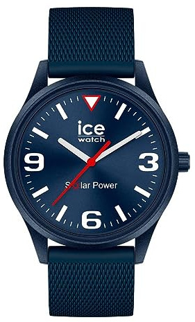 ICE-WATCH - ICE solar power Casual blue red - Men's wristwatch with silicon strap - 020605 (Medium)