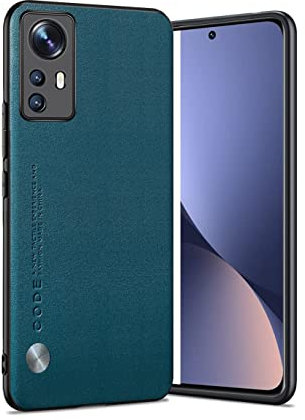 Puxssul für Xiaomi 12 Pro 5G Hülle, weiche TPU Kunstleder Hülle,Extrem leichte Ultraleichte Kameraschutz Lederhülle für Xiaomi Mi 12 Pro 5G(Teal)