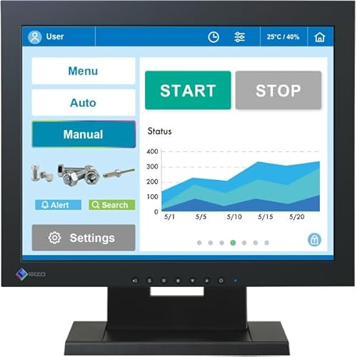 Eizo DuraVision FDX1502T LED-Monitor EEK D (A - G) 38,1 cm (15 Zoll) 1024 x 768 Pixel 8 ms USB-B, DisplayPort, HDMI, VGA