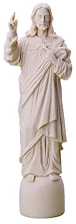 EVANEM Statue Von Jesus Figur Heilige Figur Skulptur Statue 22,5 cm/8,85 Zoll, for Die Dekoration Zu Hause Jesus Christus Figur Statue
