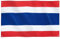 Runesol Bandera de Tailandia, 91x152cm, 3ft x 5ft, 4 Ojales, Ojal en Cada Esquina, Bandera Thai, Bandera Tricolor de Tailandia, Thong Trairong, Día Nacional, Exterior, Songkran