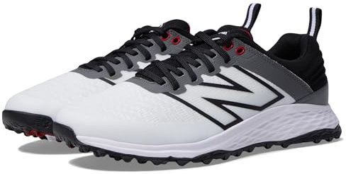 New Balance Herren Fresh Foam Contend V2 Golfschuh, Weiß/Schwarz, 43 EU X-Weit