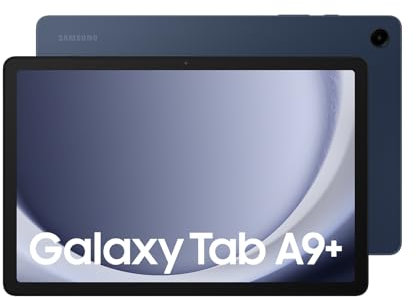 SAMSUNG - Galaxy Tab A9+ Plus (64GB, 4GB, Wi-Fi solo) 11.0 Tablet Android, batteria 7040mAh, Snapdragon 695 (6nm), 4 altoparlanti, modello internazionale X210 (W/15W Caricatore rapido, blu navy)