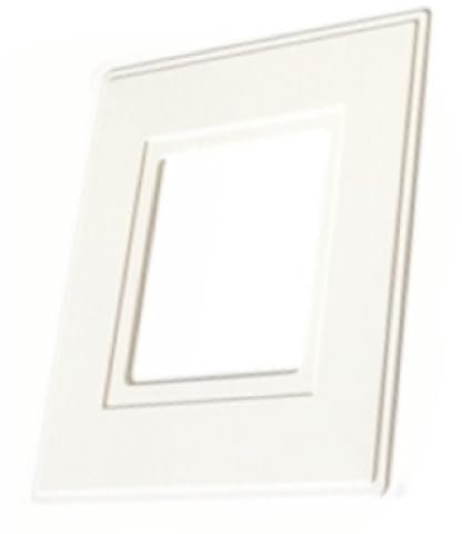 2X White Single Light Switch Socket Finger Plates Surround Wall Protector Cover