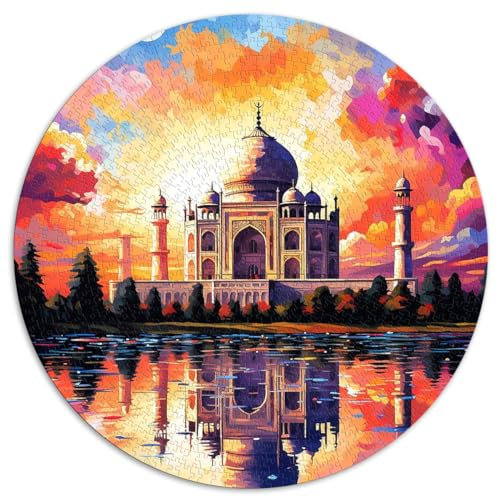 1000-teiliges Puzzle für Erwachsene, Taj Mahal India Collection, Premium-Karton, präzises Zusammenstecken, für Erwachsene, Kinder ab 14 Jahren, Entspannungspuzzlespiele, 67,5 x 67,5 cm