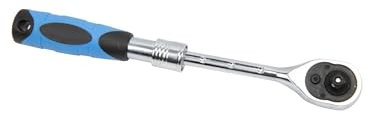 RepTools Teleskop Ratsche 1/4 Zoll feinverzahnt 150 bis 200 mm ausziehbar Löseknopf Umschalt Knarre