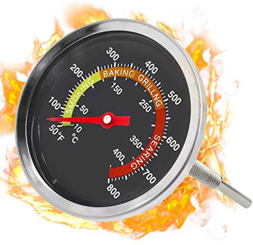 Stainless Steel Barbecue BBQ Smoker Grill Thermometer Temper