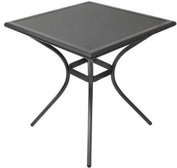 Kynast Streckmetall Garten Tisch 70 x 70 cm Bistrotisch Metall anthrazit