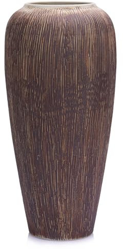 Rustikale Bauernhaus Blumen Vase, 34 cm Große Schwarze Keramikvase, Pampasgras Vase, Moderne Bauernhaus Dekor Vase für Heimdekoration, Esstisch, Eingang, Mittelpunkt, Wohnzimmer Dekor, Regal Dekor