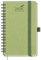 BEZEND Taschenkalender 2025 Klein Ringbuch 15,5 x 9 cm | Kalender 2025 Buchkalender 1 Woche 2 Seiten mit 100 g/m² Papier | Terminplaner 2025 Wochenplaner A6 mit PU-Leder Softcover - Kiwi