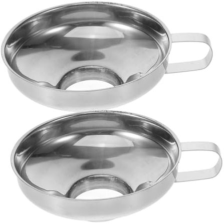 BELLIFFY 2stücke Edelstahl-Trichter Mit Großer Öffnung Multifunktionale Trichter Für Urnen Schmuck Zum Befüllen Von Kleinen Öffnungen Robust Und Tragbar Für -urnenbefüllung