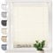 Sonello Plissee Crush Klemmfix ohne Bohren 105cm x 200cm Ecru Faltrollo Plisseerollo Jalousie für Tür & Fenster Blickdicht Sichtschutz Sonnenschutz Fertifplissee Rollo