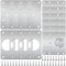Hengxinc 14 Pcs Hinge Repair Plate, Stainless Steel Cupboard Kitchen Door Hinge Repair Plate with Screw,for Kitchen Cupboards, Cabinets, Doors