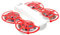 Propeller-Schutz-Zubehör für DJI Neo, Fly Combo Schutzabdeckung, Ring, Requisite, Stoßstange, Drohne, Anti-Kollisions-Rahmen-Paddel, Rundumschutz-Zubehör (rot)