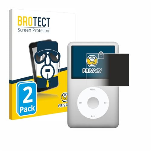BROTECT (2 Stück Anti-Spy Blickschutzfolie für iPod classic Gen 5-7 Privacy Screen Protector [Displayschutz-Folie, Sichtschutz, Blaulichtfilter]