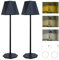 2 Pezzi Lampada Da Scrivania a LED Dimmerabile,Lampada Da Scrivania USB Ricaricabile,Lampada Da Tavolo Touch Senza Fili,Per Lnterni Esterni, Camera Da Letto,Caffetteria, Bar, Hotel