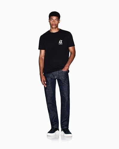 Armani Exchange Herren Short Sleeve Side Monogram Logo T-Shirt