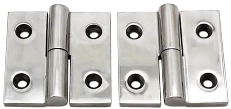 Abnehmbares Scharnier aus Edelstahl 304, 75 x 75, abnehmbares Zubehör for schwere mechanische Geräte, verdicktes Scharnierlager, hoch, 1 Stück(HT064-2A,R)