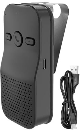 Altavoz manos libres para teléfono móvil, altavoz portátil para coche,Altavoz manos libres para coche inalámbrico 5.4 con clip | Altavoz de llamada portátil, altavoces de automóvil para teléfonos móvi