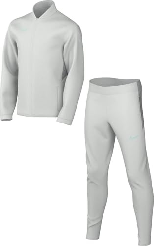 Nike Academy25 Dri-Fit Older Kids' Tracksuit, Photon Dust/Lt Smoke Grey/Dynamic Turq, HJ3715-025, L
