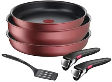 Batterie de cuisine 6 pièces Ingenio IH Garnet Unlimited Tefal - Tous feux + induction - L7789192