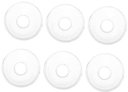ULTECHNOVO 6pcs Candle Drip Protectors Reusable Wax Catchers for Taper Candles High Temperature Resistant Drip Tray for Weddings Parties and Home Decor