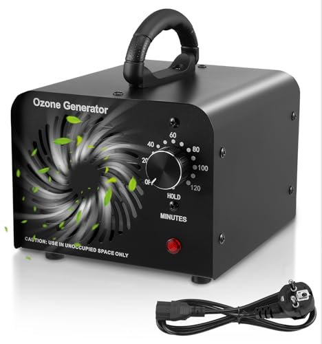generador de ozono Industrial 32000mg/h, eliminador silencioso de olores contra olores y Humo de Mascotas, purificador y desodorizante de Aire para 350-900 m², ozonizador para hogares