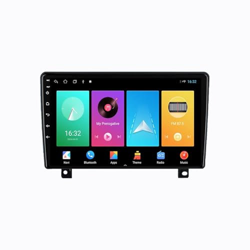 9 Android 15 Pantalla Táctil Radio 2 DIN Coche Pantalla para Opel Astra H 2006-2014 con Enlace Espejo/GPS/FM/BT/Ventilador de refrigeración/Reproductor Multimedia(6+128G)