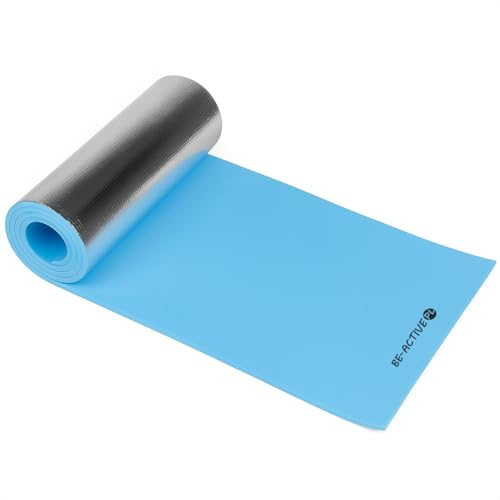 Isomatte Camping, 180x50x1 cm, Isoliermatte mit Aluminiumbeschichtung, Schaummatte Eva, Isomatte Schlafen, Wandermatte, Campingunterlage, Touristenmatte, Camping Zubehör