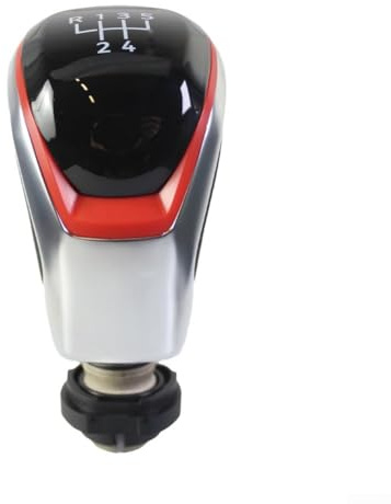 Ergonomischer 5/6-Gang-Schaltknauf-Caddy für Polo für Tiguan Taigo für T-Roc Tarraco 2022–2024 Innen-Upgrade in Rot oder Blau (Rot-5 Gänge)