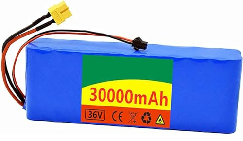 36V 30Ah 10S2P Batterie pour Vélo Électrique, Étanche Et Haute Puissance, Compatible avec Les Moteurs De 0 À 800W, avec Chargeur(XT90+DC)