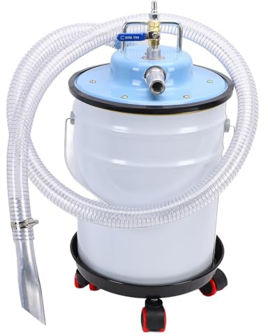 Hamwesh Aspirapolvere Pneumatico, Assorbitore Olio Aspiracenere in Acciaio Inossidabile da 20 Litri, Aspirapolvere Alimentato Ad Aria Compressa per Limatura di Ferro, Liquidi,