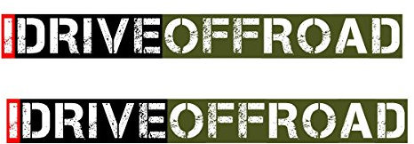 cut-it folientechnik & design #011 / 2X Offroad Aufkleber je 20x2,4cm Tuning 4x4 Allrad Geländewagen Racing
