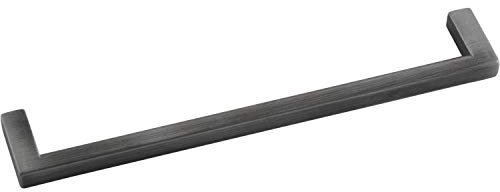 SIRO Griff Macha LA 160 mm, Breite 168 mm, ZN eisenfärbig gebürstet matt