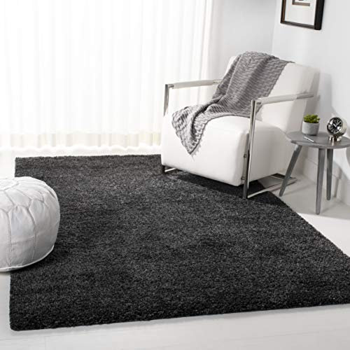 Safavieh Agustina Tapis tissé en polypropylène Gris Anthracite 120 x 180 cm