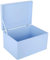 Creative Deco XXL Blau Große Holzkiste mit Deckel | 40x30x24 cm (+/-1cm) | Holztruhe Erinnerungsbox Baby Holzbox mit Deckel Kasten | Für Dokumente, Spielzeuge, Werkzeuge | ROH, UNGESCHLIFFEN