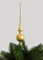 Jack Christbaumspitze Thüringer Glas 28cm Spitze Mundgeblasen Eislack Glanz Matt, Farbe:Gold