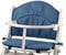 Tinydo® Hochstuhl-Sitzkissen optimal für Geuther Swing und ähnliche Treppenhochstühle mit Memory-Schaum-Dämpfung Sitzverkleinerer-Auflage für Babystühle rutschfest pflegeleicht (blau)
