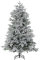 Beliani Künstlicher Weihnachtsbaum mit Schnee 210 cm schneebedeckt weiß Bassie