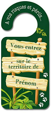 Ne pas Déranger - Panneau de Porte Personnalisé Jungle PVC 1mm - 18 x 8 cm - Plaque Poignée Porte - Décoration Plastique Porte - Accroches Portes