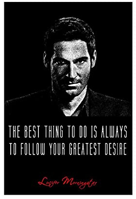 YINGXI Lucifer Poster Lucifer Morningstar TV-Serie, Filmzitate, 1 Leinwand, Wandkunst, Dekoration, Druck, Bild für Wohnzimmer, Schlafzimmer, Dekoration, Rahmen: 30 x 45 cm