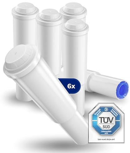 MILUX® Filterpatrone für Jura als Ersatz für Jura White Wasserfilter 6er Set [TÜV ZERTIFIZIERT] - Filter für Kaffeevollautomaten BPA & Schadstofffrei - Kalkfilter - Für IMPRESSA Serien