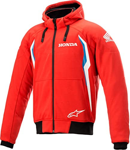 Alpinestars Honda Chrome V2 Sport Motorrad Hoodie (Red,S)