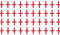 10m / 33ft St George’s Cross Bellingham England Bunting 25 Polyester Flags All Weather Team England Supporters for Sport Events National Festivals Home Celebrations Street Parties (1 Pack)